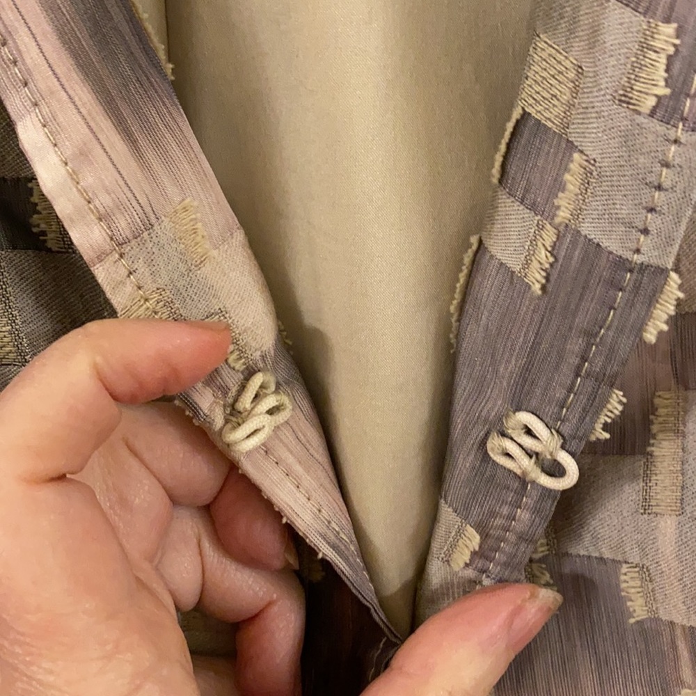 Chico’s Jacket W/ Interlocking Fringed Pattern - image 8